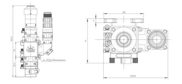 ND16 - Лазерная голова для сварки полупроводниковым лазером (2кВт) ND16 - Лазерная голова для сварки полупроводниковым лазером (2кВт)