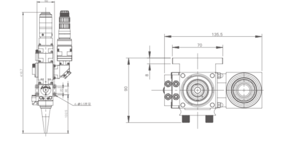 ND10 - Лазерная голова для сварки (1кВт) ND10 - Лазерная голова для сварки (1кВт)